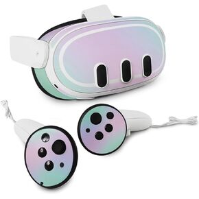 MightySkins Skin Compatible with Meta Quest 3 - Cotton Candy | Protective, Durable, and Unique Vinyl Decal wrap Cover | Easy to Apply, Remove, and Change Styles