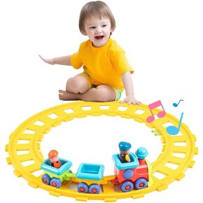 Baby Toys Train Set-Musical Electric Train Toys,Toddler Electric Train Set,Musical Train Toys with Tracks,Birthday Gifts for 12 18 Month 1 2 3 4 Year