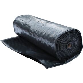 6 Mil Polyethylene Sheeting Roll (20’ x 100’) Black Plastic Sheeting, Plastic Tarp, Plastic Mulch, Weed Barrier, Concrete Moisture, Vapor Barrier, Construction Film, Lumber Tarp, Ground Cover