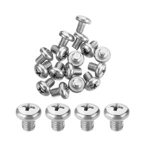 MroMax M5-0.8x10mm Pan Head Phillips Machine Screws 304 Stainless Steel Metric Cross Head Screws Bolts Fasteners Fully Threaded Silver Gray 50Pcs