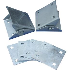 Dock Edge + Howell Dock Hardware Stationary Connector Kit with 2 Connectors and 2 Backer Plates