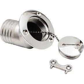 منفذ إعادة التزود بالوقود مقاس 1-1/2 بوصة مع مفتاح استبدال خزان وقود القارب برقبة القارب لخزانات وقود اليخوت، وخزانات وقود السفن، وخزانات وقود القافلة، ومنافذ الصرف الصحي in Kuwait