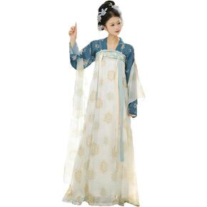 Women's Ancient Chinese Traditional Hanfu Dress Cardigan Tops Long Skirt
