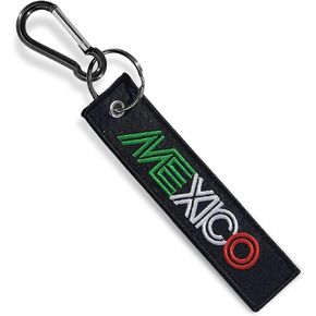 Mexico Flag Lanyard Keychain for Keys ID Badges Fob - Mexican ID Lanyard