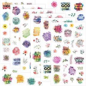 Christian Stickers Bible Verse Stickers for Journaling Scripture Sticker with Bible Verses Religious Planner Scrapbook Supplies for Kids Adults Church Art Crafts Sunday School Gift Decor 30 Sheets