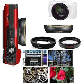 HD 32K Ultra Wide Angle Lens + Macro Lens for Olympus Tough TG7
