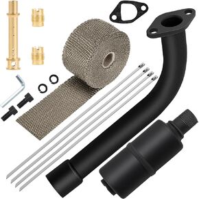SOFO for Predator 212 Exhaust Pipe Kit - w/Main Jet kit Performance Parts for 196cc 224cc 200cc GX160 GX200 6.5HP Engine Coleman CT200u BT200X KT196 Baja MB200 GX160 GX200 Go Kart Mini Bike with Heat