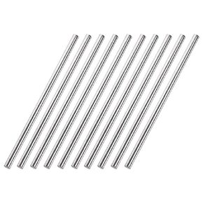 5mm(0.2") x60mm(2.36") 304 Stainless Steel Round Rod, Metal Solid Shaft Rods Lathe Bar Stock, Great for DIY Crafts, Helicopter Airplane and Model Car - 10pcs