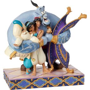Enesco Disney Traditions by Jim Shore Aladdin Group Hug Figurine, 7.87 Inch, Multicolor