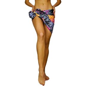 KING KAMEHA Hawaiian Sarong Pareo Beach Wrap For Women Funky Casual Bikini Cover Up Swimsuit Fruit Beach Surf Pineapple Print