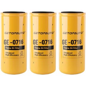 1R-0716 fits CAT Engine Oil Filter, for Marine Products 330D 330C 336D 336C 3406 C15 Replaces LF-5502-1 2P-4005 LF691 LF691A P554005 P551808 B7299 275-2604 85114070 LF3566 LF9691A(set of 3)