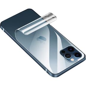 قطعتان من واقي الشاشة الخلفي لهاتف iPhone 15 Pro Max فيلم هيدروجيل وليس زجاج