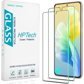 HPTech (2 Pack) Designed For Samsung Galaxy S21 Plus 5G 6.7-inch Tempered Glass Screen Protector, Supports Fingerprint Recognition, Easy Installation, Anti Scratch, Bubble Free, Case Friendly