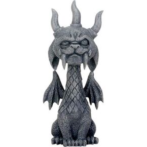 SUMMIT COLLECTION 5.5 Inch Medieval Dark Grey Winged Gothic Gargoyle Guardian Gor Gor Desk and Shelf Decoration