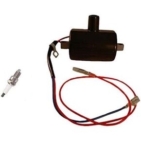 PARTSRUN High Performance Ignition Coil Module + Spark Plug For EZGO Golf Cart OEM 23782-G1 1981-1994 EPIGC102,ZF113-DHHS