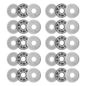 uxcell AXK1024 Thrust Needle Roller Bearings with Washers 10mm Bore 24mm OD 2mm Width 20pcs