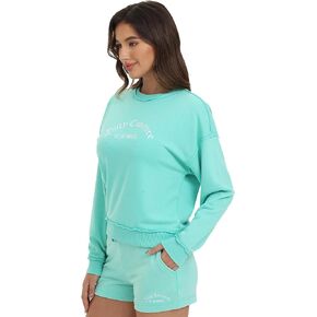 Juicy Couture womens Embroidered Pullover Sweatshirt