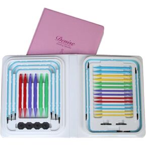 Denise Interchangeable Knitting Needle Kit, Pink (Bright)