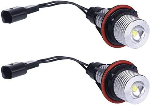 زوج من 6W E39 خالية من الأخطاء LED Angel Eyes Halo Ring Marker Bulbs بديلة لـ BMW 5 6 7 Series X3 X5 (تناسب جزئي E39 E53 E60 E63 E64 E65 E66 E83) (أبيض) in Kuwait