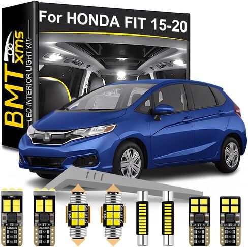 مجموعة إضاءة داخلية LED بديلة لسيارة HONDA Fit Jazz 2015 2016 2017 2018 2019 2020، فائقة السطوع 6000K أبيض in Kuwait