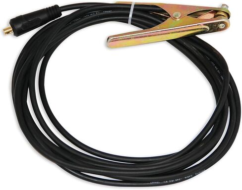 LOTOS GC01 19' Ground Cable 10-25 Ground Clamp for Plasma Cutter LTP5000D LT5000D CT520D LTPDC2000D LTP6000 TIG Welder TIG140 and MIG Welder MIG140, Black, Normal Load in Saudi Arabia