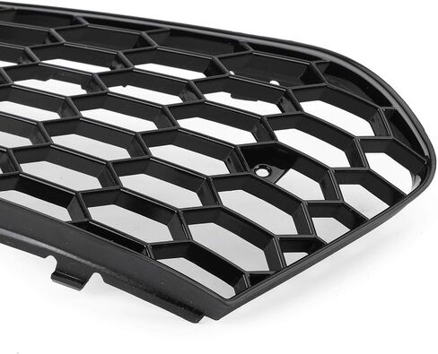 Topteng Fog Lights Grille Cover Grill Honeycomb 8KD807682, 8KD807681 for Audi A4 B8 RS4 2009 2010 2011 2012 Standard Version Only, Black in Saudi Arabia
