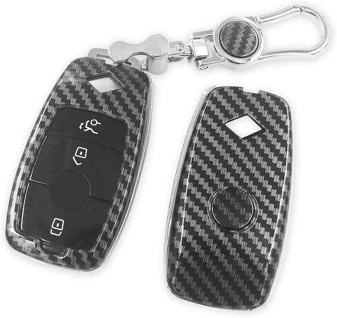 for Mercedes Benz Key Fob Cover, Key Holder Bag Cover for Compatible with Benz CLS CLA GLA GLC GLE GLS A C E S G Class Smart Remote Key Cover, Protect Shell in Saudi Arabia