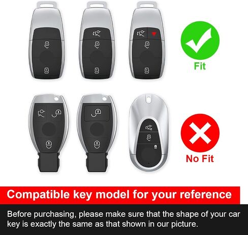 for Mercedes Benz Key Fob Cover, Key Holder Bag Cover for Compatible with Benz CLS CLA GLA GLC GLE GLS A C E S G Class Smart Remote Key Cover, Protect Shell in Saudi Arabia