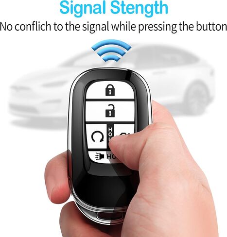 Autophone for Honda Key Fob Cover with Keychain Soft TPU 360 Degree Protection Key Shell Case for 2022 2023 2024 Accord Civic HR-V CR-V Pilot Sport SI EX EX-L Touring Smart Key (Blue) in Saudi Arabia