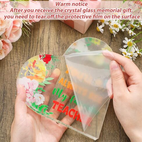 Maitys Teacher Appreciation Gifts You'll Always Bee My Favorite Teacher Thank You Gifts for Women Acrylic Heart Gifts from Student for Teacher Graduation Retirement Birthday Gifts(Flower Style) in Saudi Arabia
