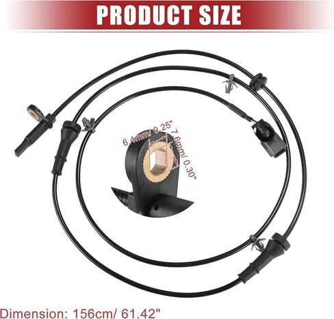 ACROPIX Car Front ABS Wheel Speed Sensor Fit for Nissan Juke 1.6L 2011-2017 No.479101KA0A - Pack of 2 in Saudi Arabia