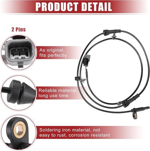ACROPIX Car Front ABS Wheel Speed Sensor Fit for Nissan Juke 1.6L 2011-2017 No.479101KA0A - Pack of 2 in Saudi Arabia