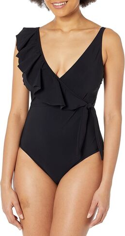 Profile by Gottex Women's Standard Tutti Frutti V-Neck Shoulder Ruffle One Piece in Saudi Arabia