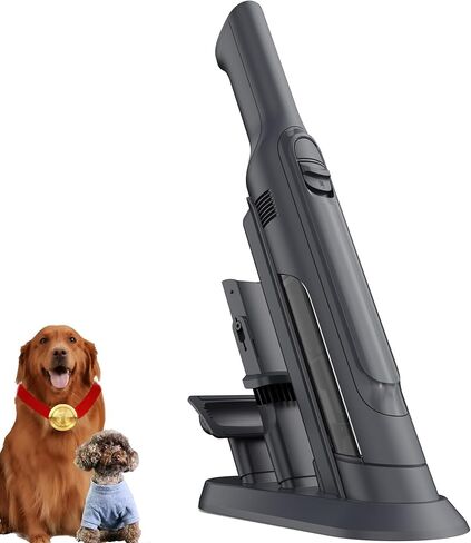 Handheld Vacuum Cordless, Lightweight 1.4lb with Powerful Suction, Charging Dock, Single Touch Empty and Detachable Dust Cup, Portable Mini Car Vac for Home Pet Car, Steel Gray in Saudi Arabia