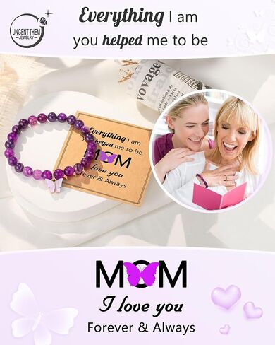 UNGENT THEM Purple Butterfly Bracelets Inspirational Christian Religious Easter Gifts for Women Girls Friends in Saudi Arabia