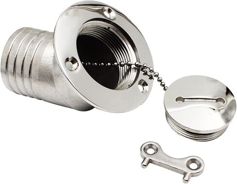 منفذ إعادة التزود بالوقود مقاس 1-1/2 بوصة مع مفتاح استبدال خزان وقود القارب برقبة القارب لخزانات وقود اليخوت، وخزانات وقود السفن، وخزانات وقود القافلة، ومنافذ الصرف الصحي in Kuwait