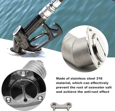 منفذ إعادة التزود بالوقود مقاس 1-1/2 بوصة مع مفتاح استبدال خزان وقود القارب برقبة القارب لخزانات وقود اليخوت، وخزانات وقود السفن، وخزانات وقود القافلة، ومنافذ الصرف الصحي in Kuwait