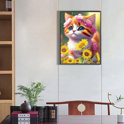 مجموعات الرسم الفني الماسي على شكل أرنب جميل من CIBIKO للبالغين، مجموعات الرسم الفني 5D للمبتدئين، مجموعات الحفر الماسي الكاملة، الكبار يسترخيون وديكور جدار المنزل هدية مهرجان DIY 12 × 16 بوصة in Saudi Arabia