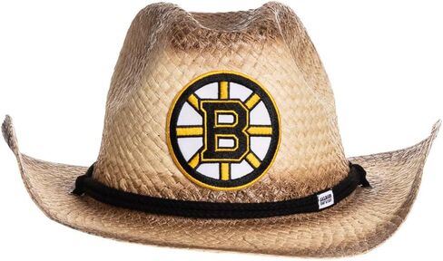 Calhoun NHL Surf & Skate Team Logo Straw Beach Cowboy Hat with Curved Brim in Saudi Arabia