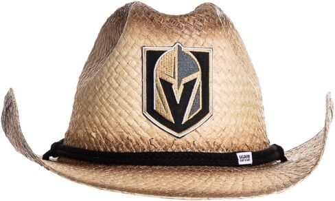 Calhoun NHL Surf & Skate Team Logo Straw Beach Cowboy Hat with Curved Brim in Saudi Arabia