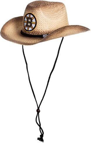 Calhoun NHL Surf & Skate Team Logo Straw Beach Cowboy Hat with Curved Brim in Saudi Arabia