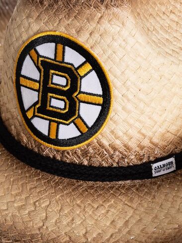 Calhoun NHL Surf & Skate Team Logo Straw Beach Cowboy Hat with Curved Brim in Saudi Arabia