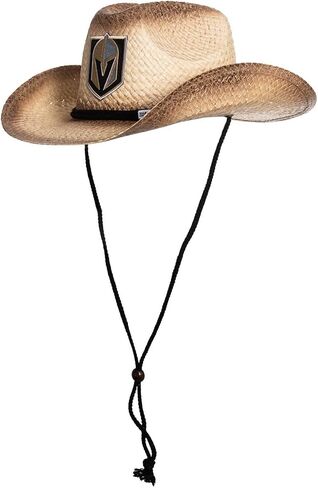 Calhoun NHL Surf & Skate Team Logo Straw Beach Cowboy Hat with Curved Brim in Saudi Arabia