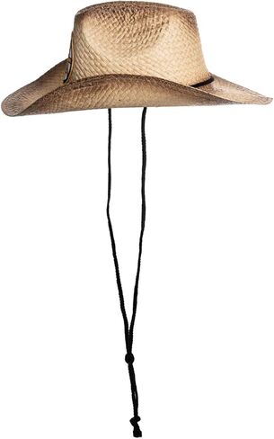 Calhoun NHL Surf & Skate Team Logo Straw Beach Cowboy Hat with Curved Brim in Saudi Arabia
