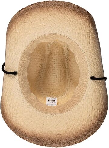 Calhoun NHL Surf & Skate Team Logo Straw Beach Cowboy Hat with Curved Brim in Saudi Arabia