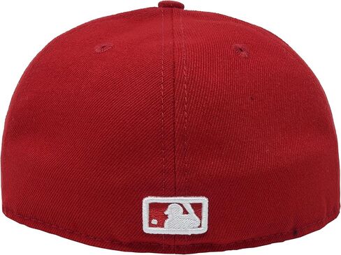 قبعة New Era 59Fifty MLB Basic Los Angeles Dodgers Scarlet Red مناسبة لأغطية الرأس (7 3/4) in Saudi Arabia