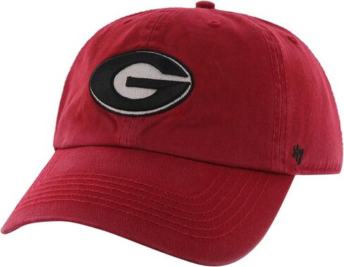 '47 NCAA Georgia Bulldogs Brand Clean Up قبعة قابلة للتعديل، أحمر 1، مقاس واحد in Saudi Arabia