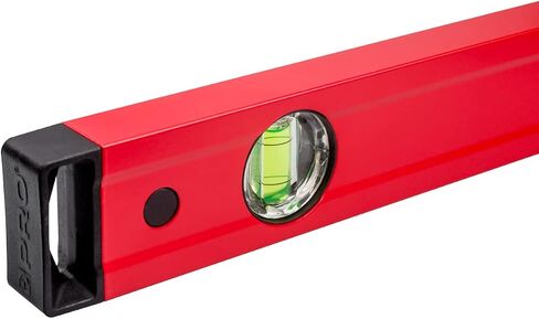 PRO600 Spirit Level 24-inch(60cm) Red Spirit Level Tool with ERS+ Easy Reading System - Precise Leveler with Ergonomic Profile and Anti Shock Absorber in Saudi Arabia