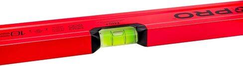 PRO600 Spirit Level 24-inch(60cm) Red Spirit Level Tool with ERS+ Easy Reading System - Precise Leveler with Ergonomic Profile and Anti Shock Absorber in Saudi Arabia