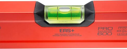 PRO600 Spirit Level 24-inch(60cm) Red Spirit Level Tool with ERS+ Easy Reading System - Precise Leveler with Ergonomic Profile and Anti Shock Absorber in Saudi Arabia